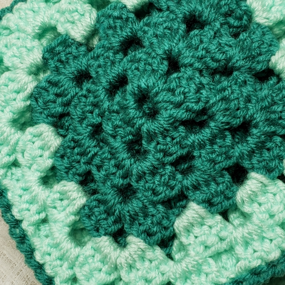Handmade Pot Holders Crocheted Mint Green NWT - Picture 2 of 2